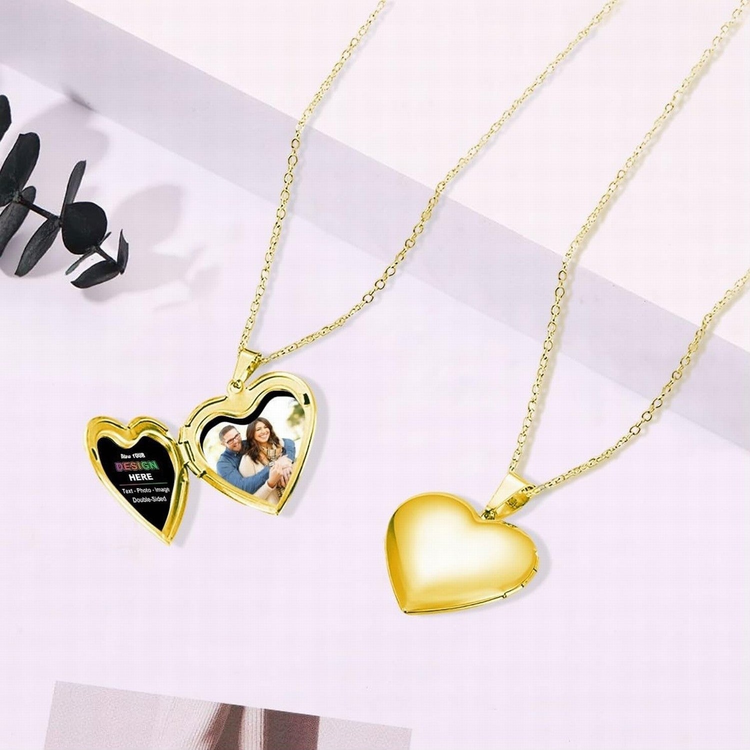 Actual Handwriting Locket Necklace By CodeBlue Jewelry | Heart Lockets | Personalized Photo Jewelries | Mother's Day - Christmas Gifts