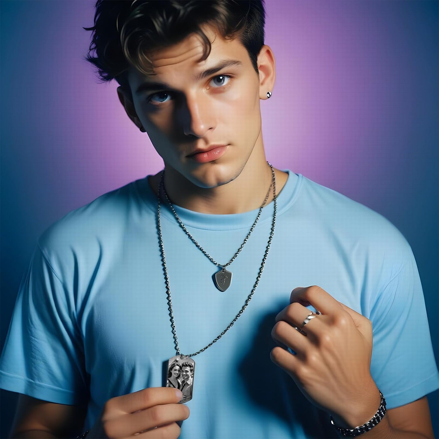 Birthstone Necklace for Women Birthday Gift for Her Personalized Jewelry for New Mom Grandma Kids Name Necklace