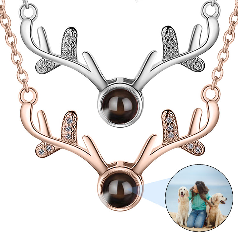 ANGEGEMS Two-Toned Double Diamond Picture Pendant