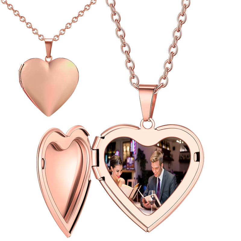 Best Gift Floating Charm Living Memory Lockets with Birthstone, 30mm Stainless Steel Necklace